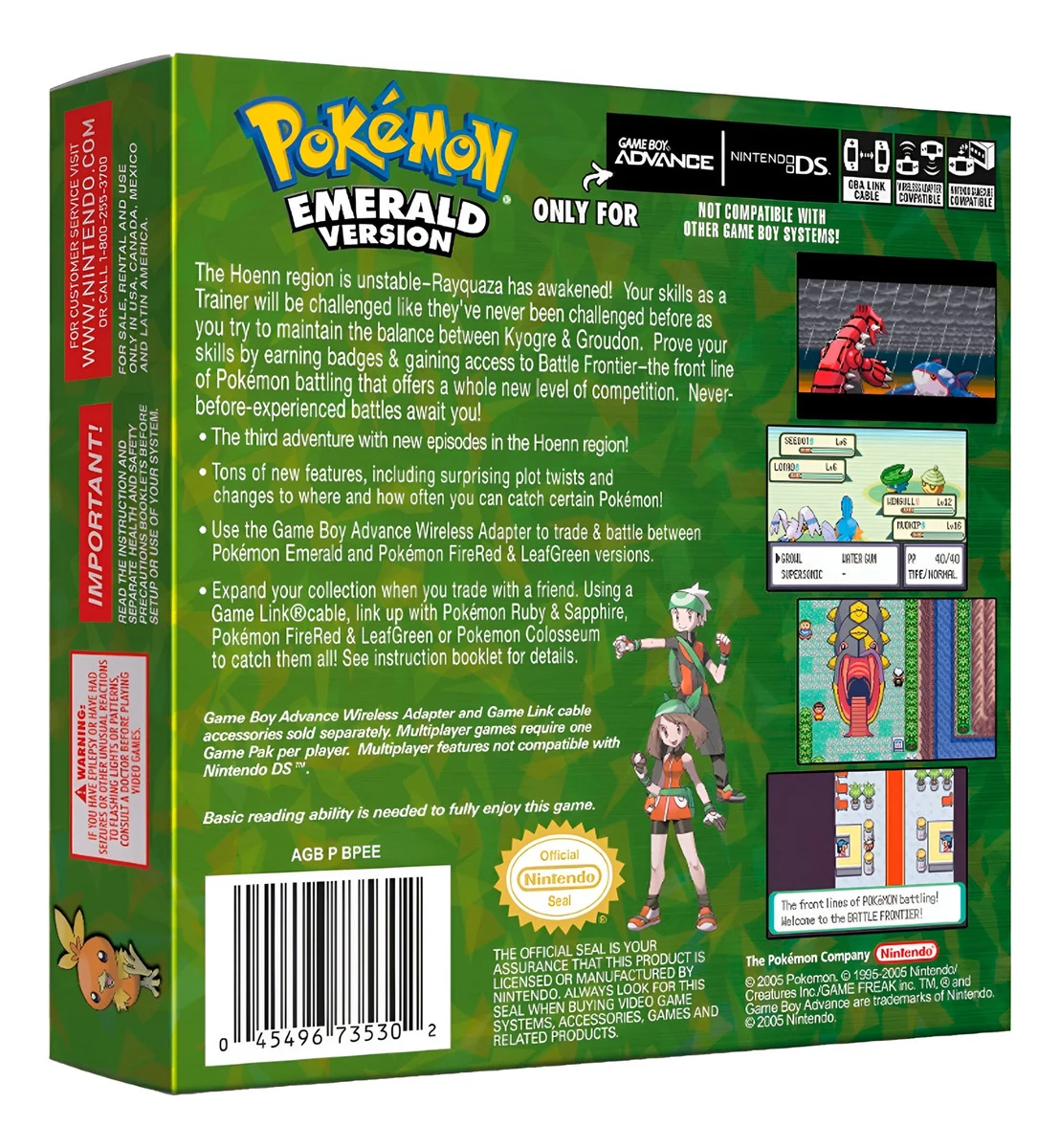 Pokémon Emerald Gba Juego Físico En Caja Con Protección - Image 2