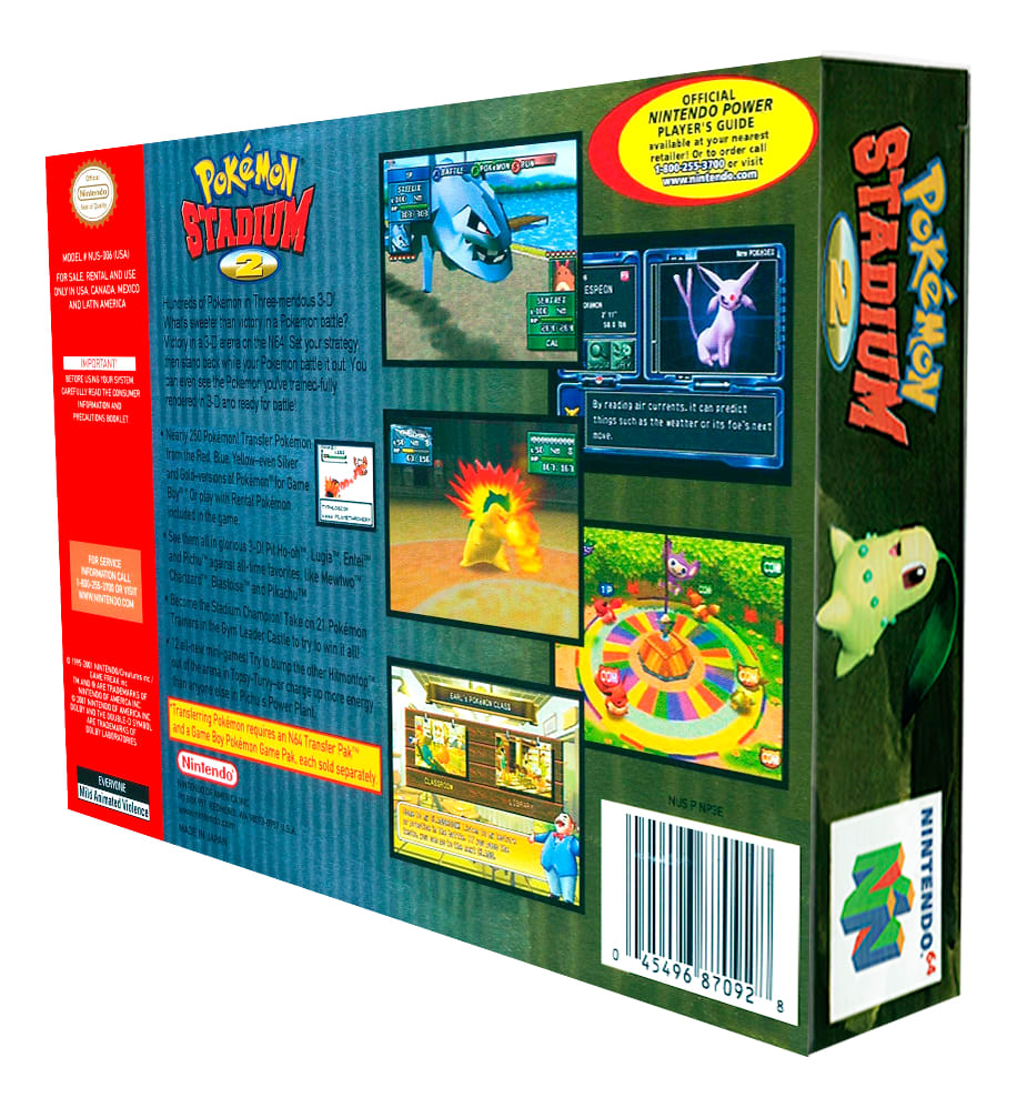 Pokémon Stadium 2 Físico En Caja Con Manual Nintendo 64 - Image 4