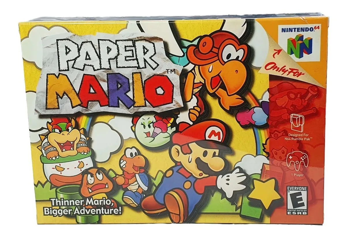 Paper Mario Físico En Caja Con Manual Nintendo 64 - Image 4