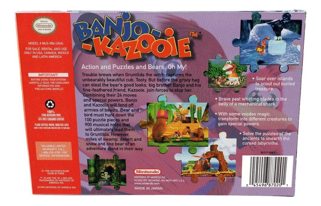 Banjo Kazooie Nintendo 64 En Caja Con Manual - Image 4