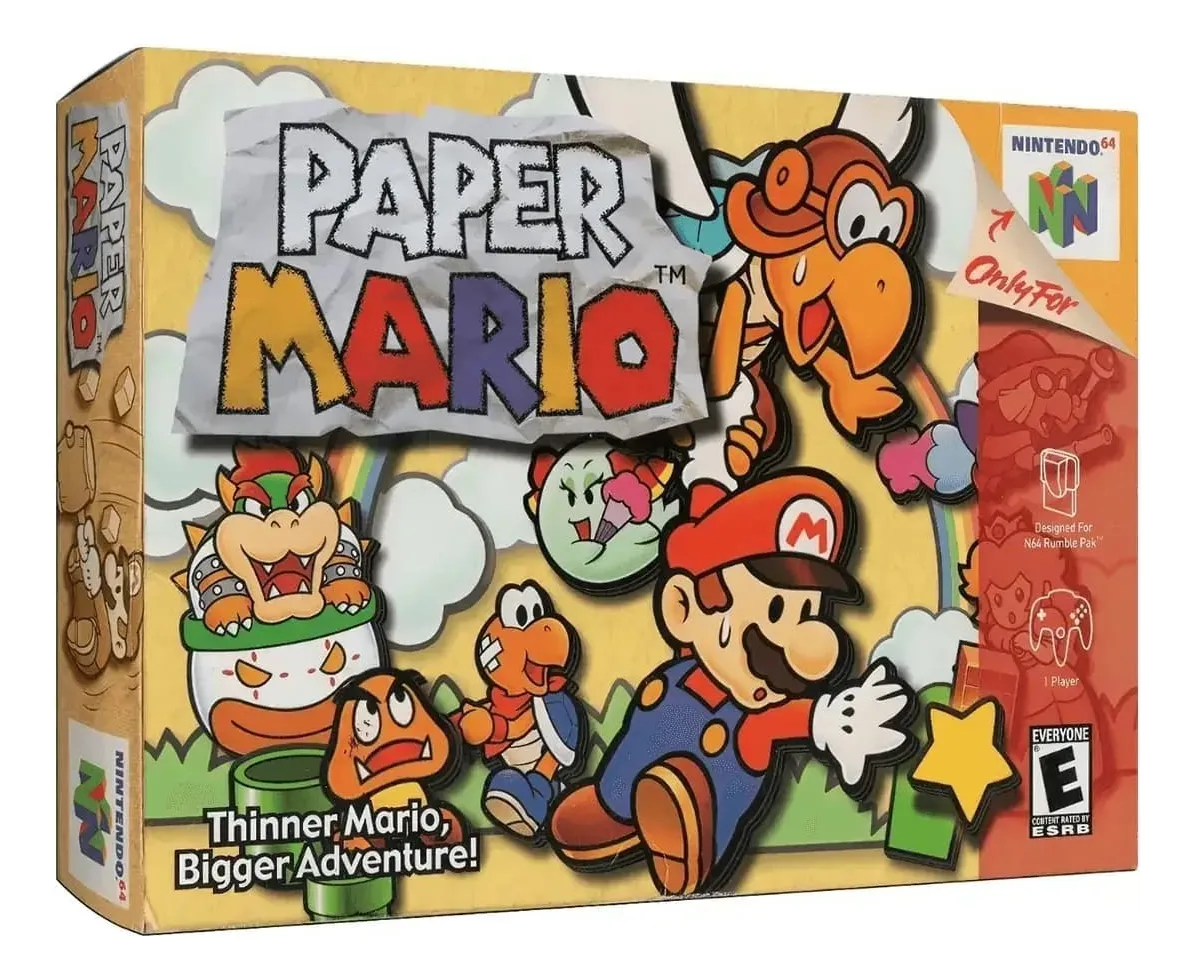 Protector Juegos Retro Caja De Plástico Laminado Paper Mario - Image 7