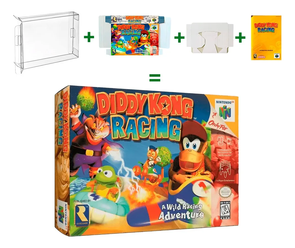 Protector Juegos Retro Caja De Plástico Laminado Diddi Race - Image 4