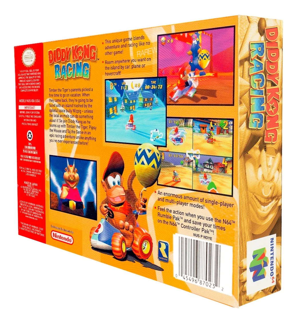 Protector Juegos Retro Caja De Plástico Laminado Diddi Race - Image 8