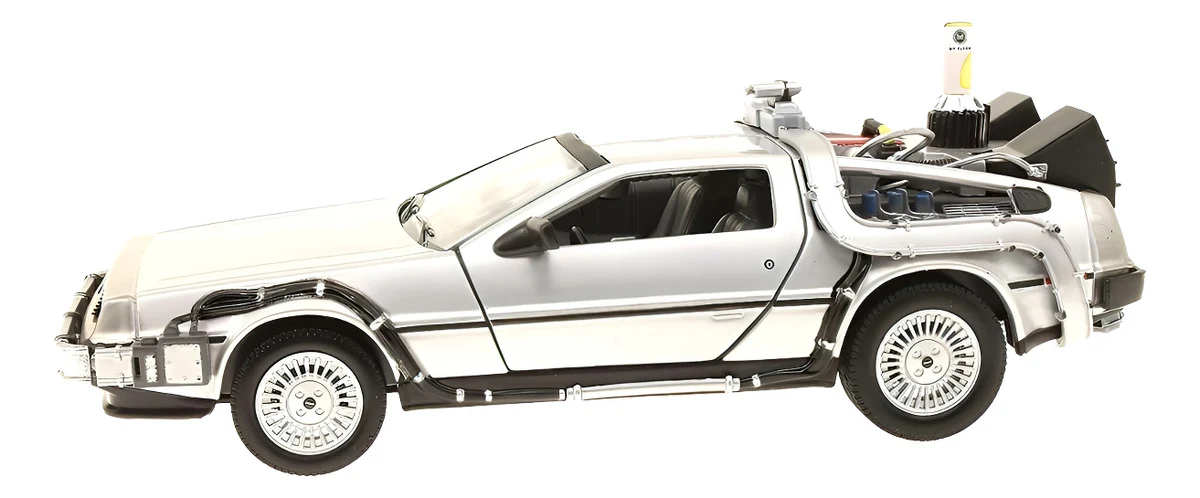 Welly 1/24 Delorean Volver A El Futuro Ii Time Machine Metal - Image 3