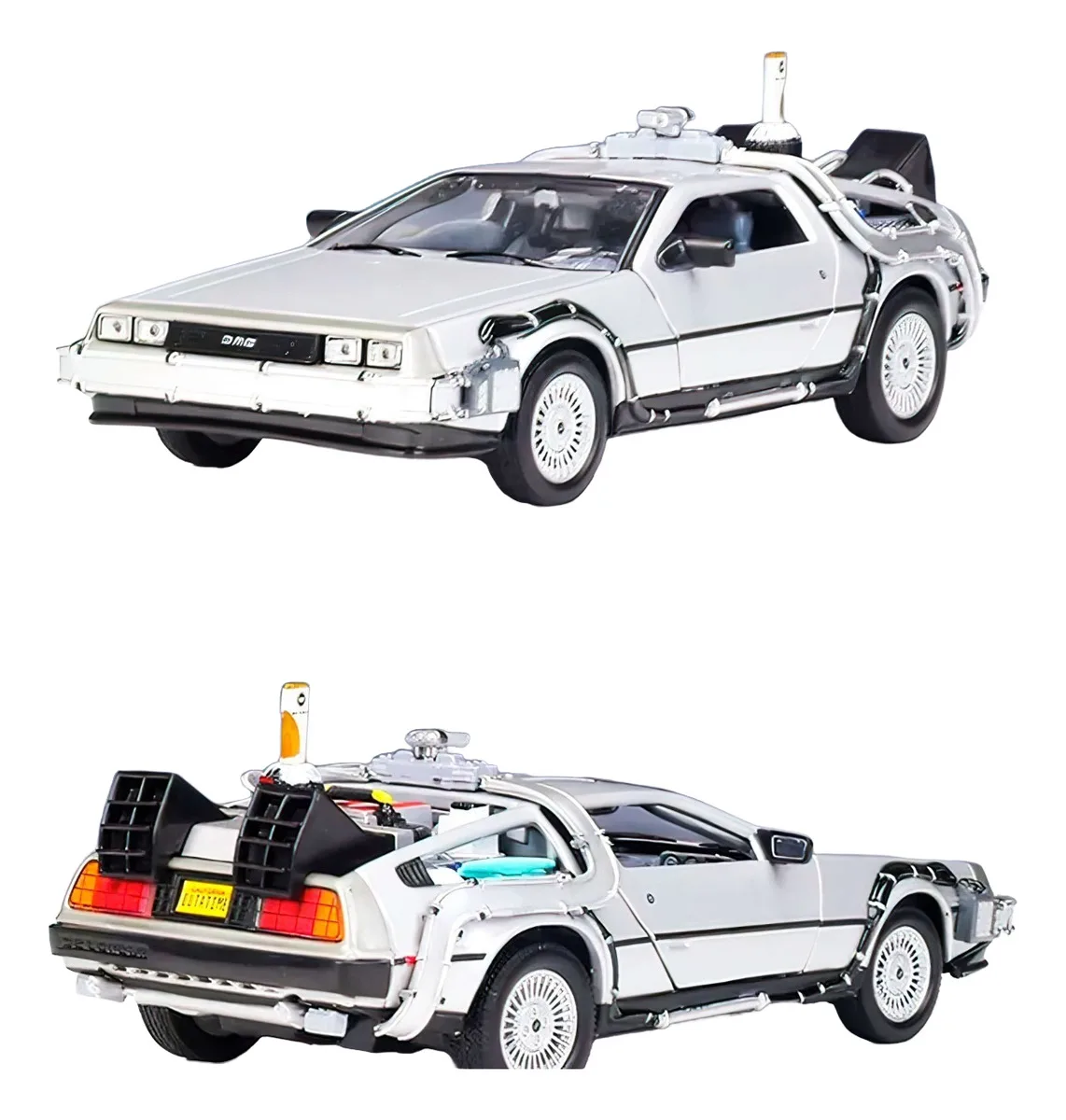 Welly 1/24 Delorean Volver A El Futuro Ii Time Machine Metal - Image 5