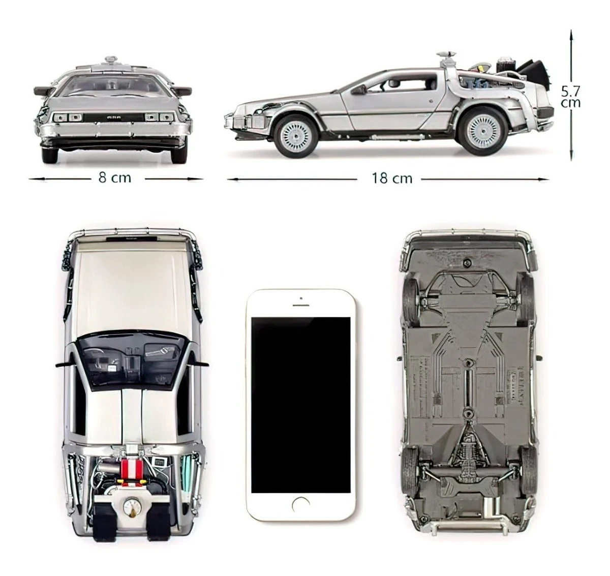 Welly 1/24 Delorean Volver A El Futuro Ii Time Machine Metal - Image 10