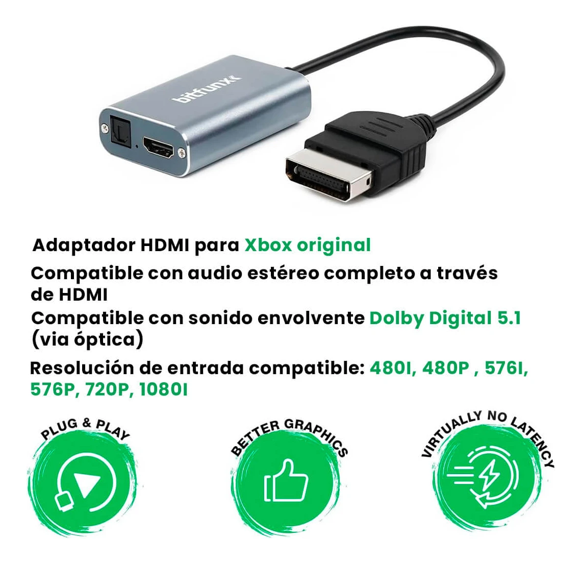 Cable Adaptador Conversor HDMI XBOX Clasico - Image 6