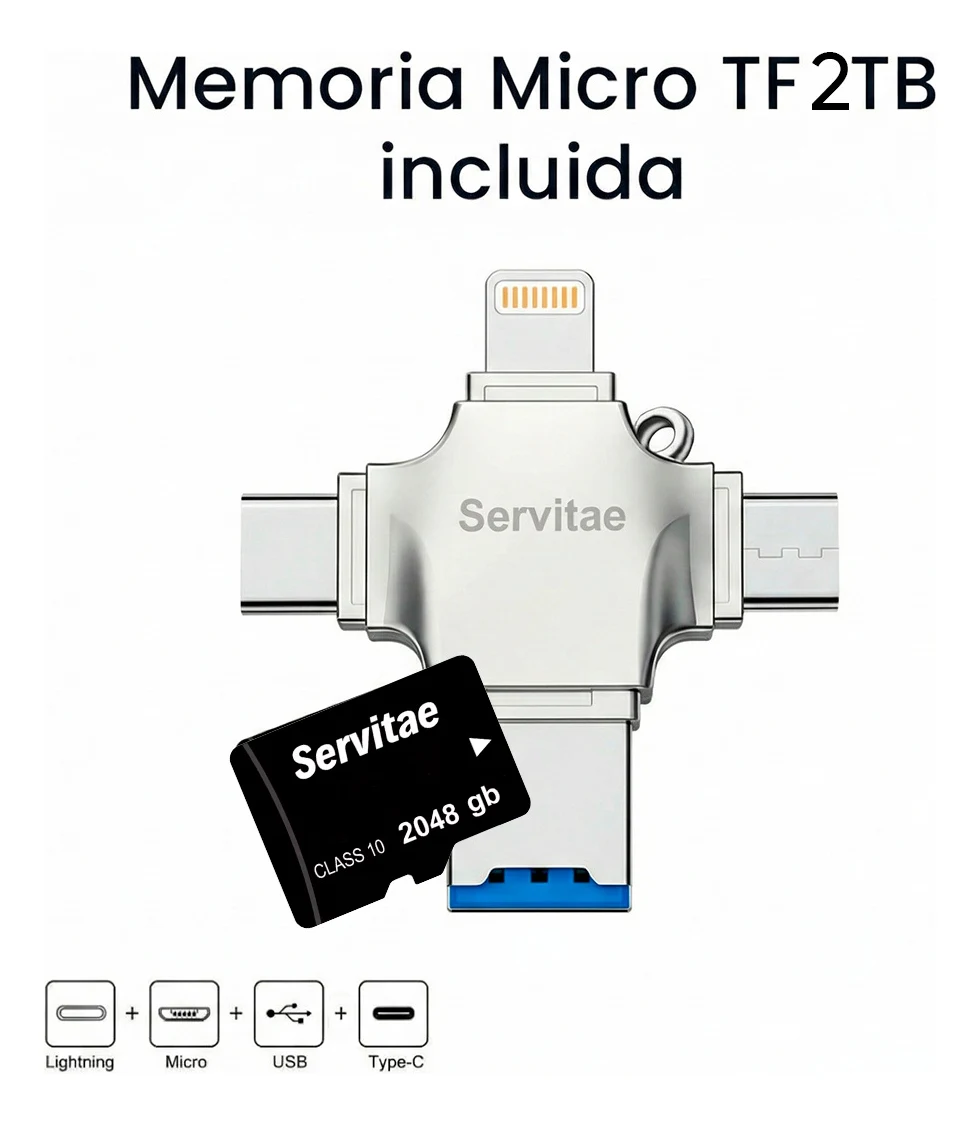 Memoria 2tb Lightning Android Pc Usb-c Ios Microusb 2 Tera - Image 3
