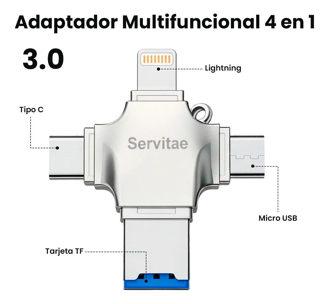 Memoria 2tb Lightning Android Pc Usb-c Ios Microusb 2 Tera - Image 4