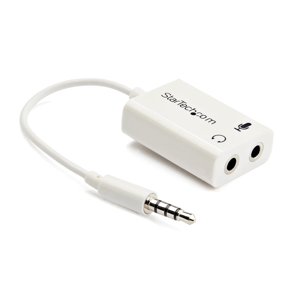 Cable Adaptador StarTech 3.5mm TRRS 4P A 2xTRS H Audio/Mic - Image 3