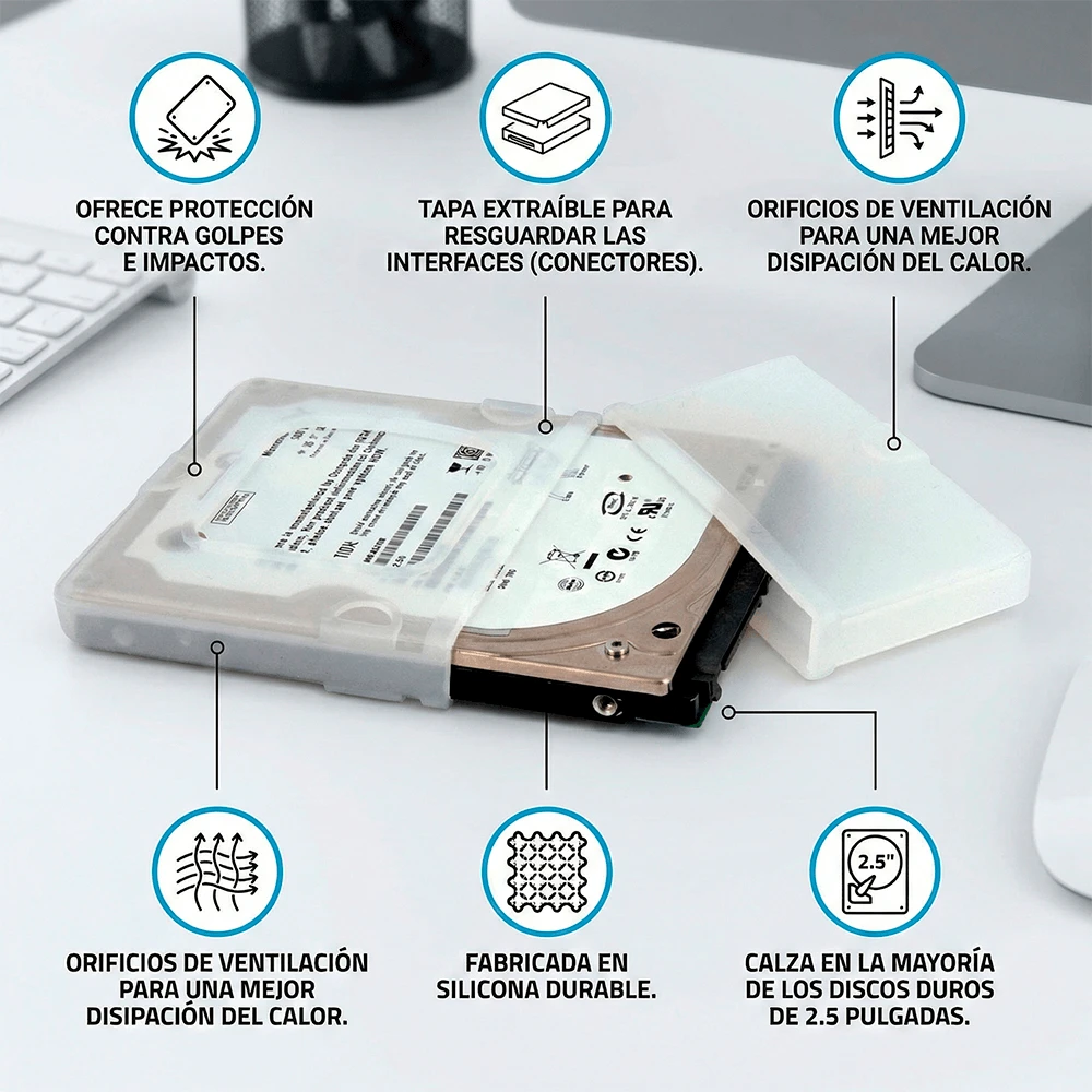 Funda Protectora StarTech Disco Duro 2.5'' Con Tapa - Image 2