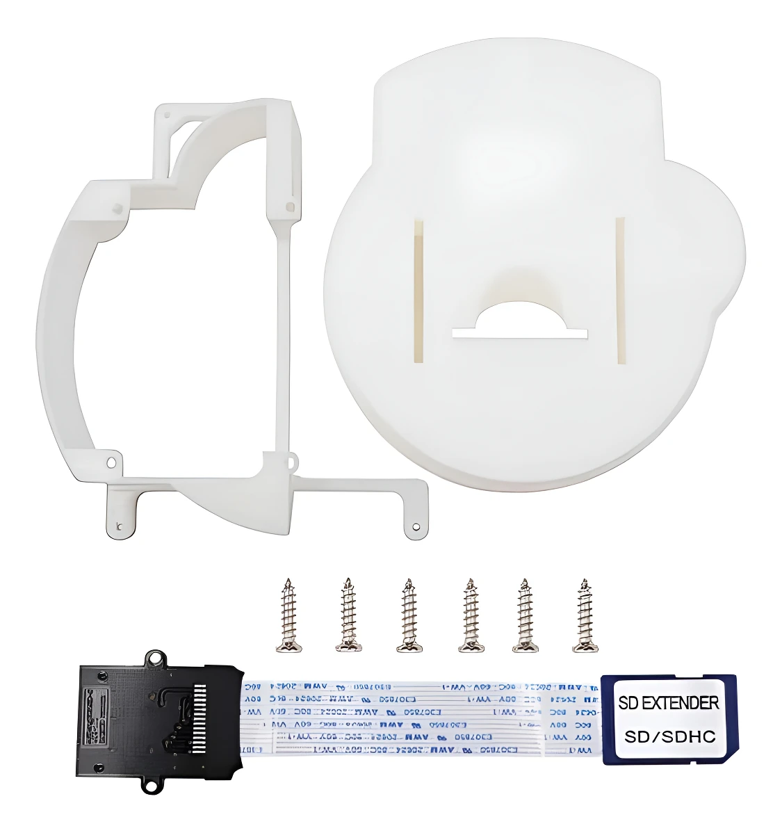 Kit de extensión SD con adaptador NGC GC Loader color blanco para consola Gamecube, permite cargar juegos desde tarjeta SD
