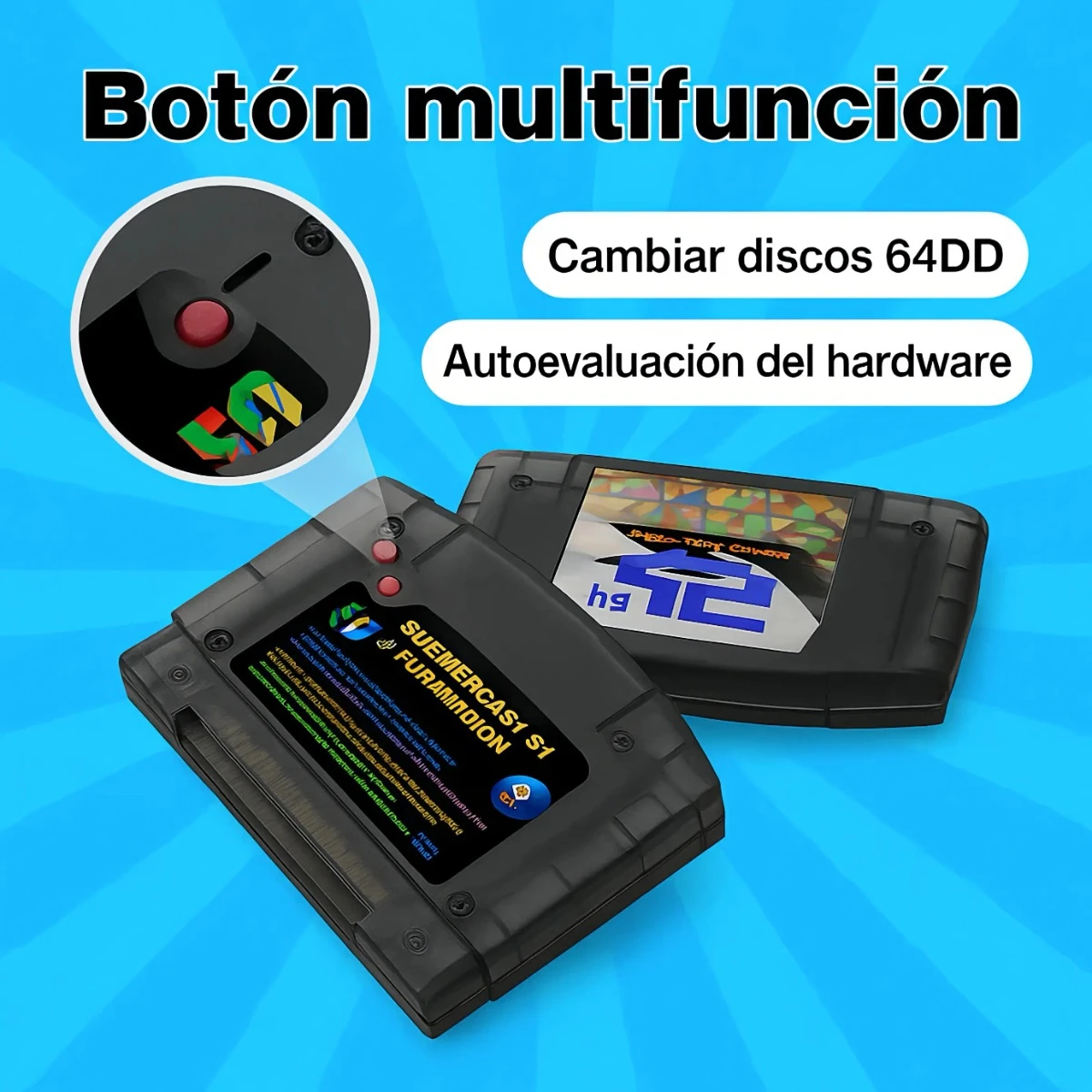 Cartucho Summer Cart Ed64 N64dd Aio Trasparente - Image 2