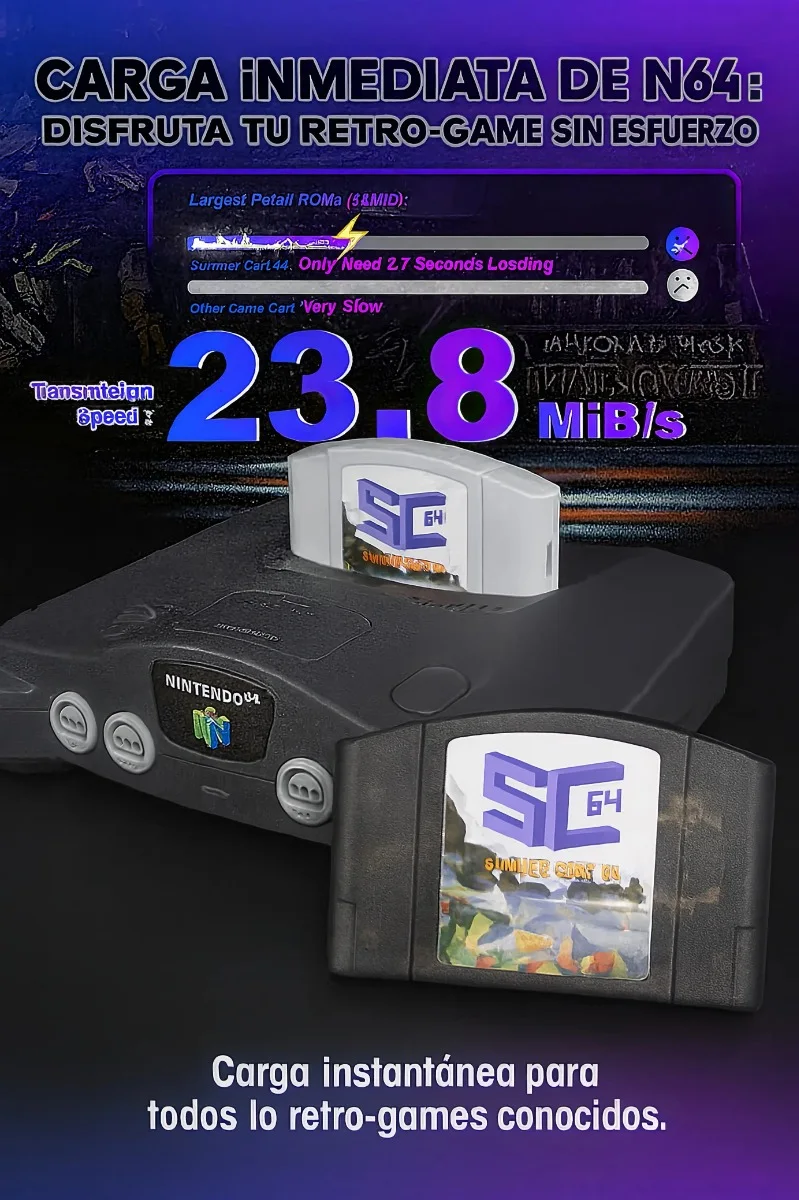 Cartucho Summer Cart Ed64 N64dd Aio Trasparente - Image 6