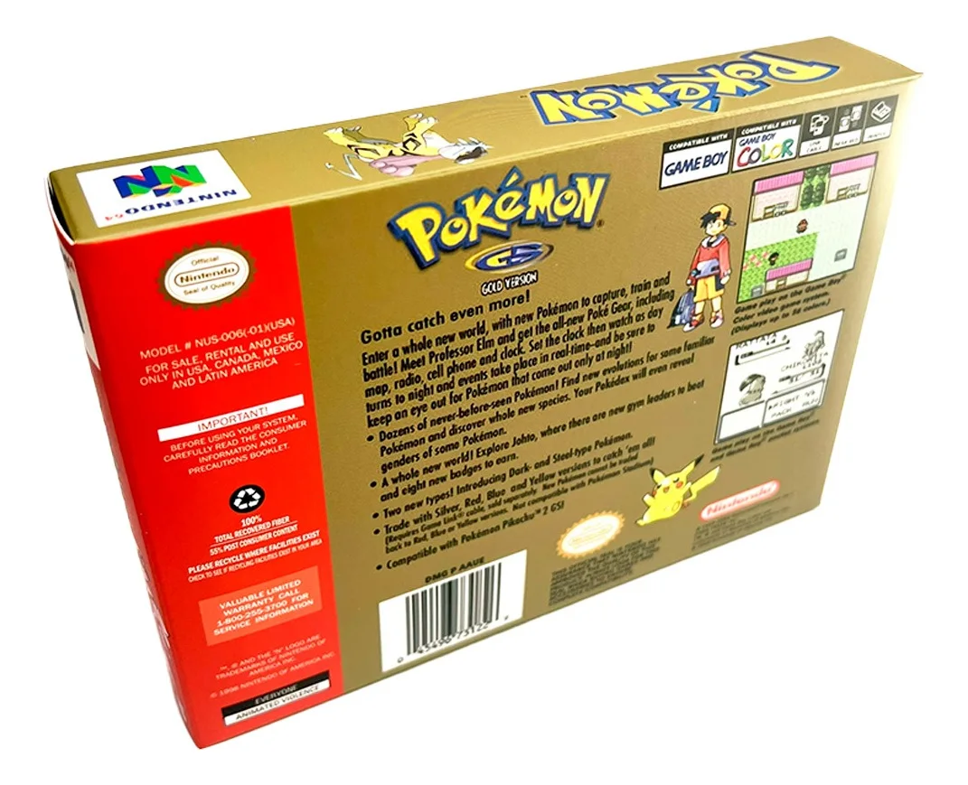 Revive La Emoción Con Pokémon Gold Version Para Nintendo 64 - Image 2