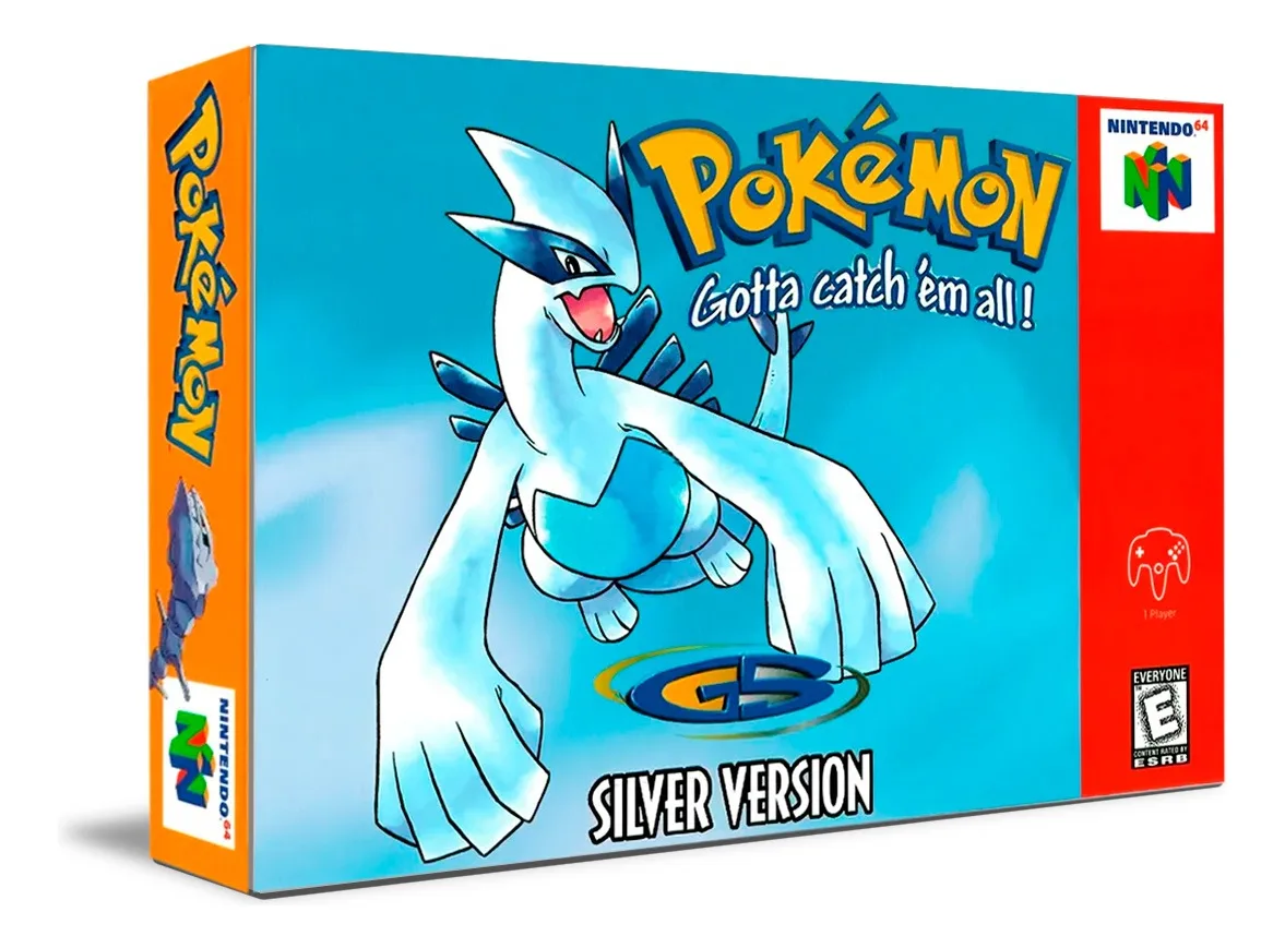 Pokémon Silver Version cartucho original para Nintendo 64, revive la aventura clásica de Pokémon en tu consola