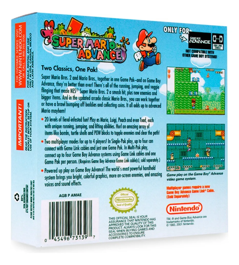 Super Mario Advance Gba Fisico En Caja - Image 3