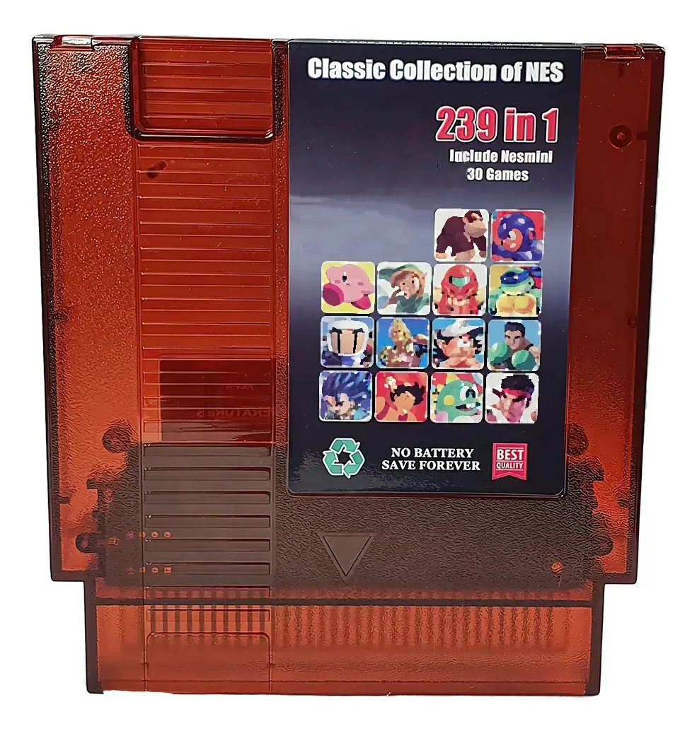 Colección de videojuegos retro de 8 bits para consola NES, incluye batería recargable para jugar en cualquier lugar