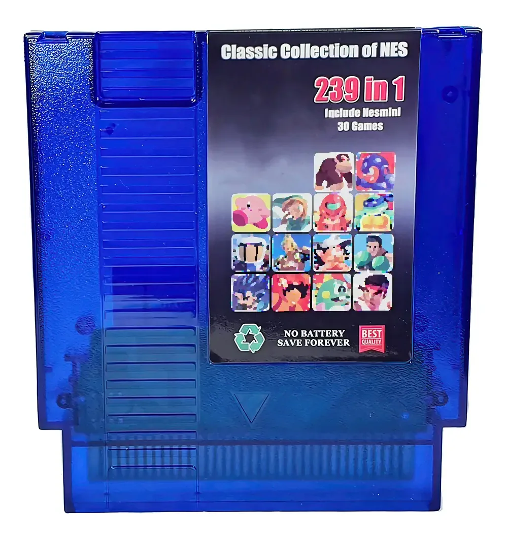 Colección de videojuegos retro de 8 bits para consola NES con batería recargable, listos para jugar en cualquier lugar