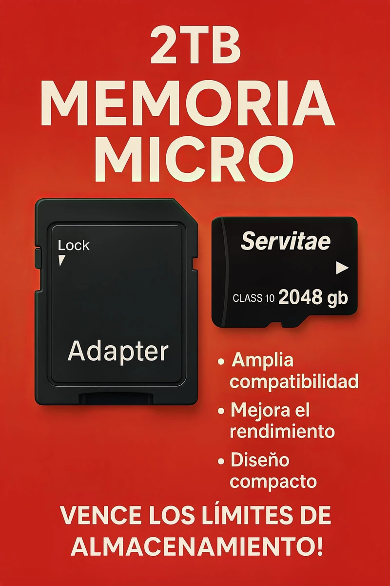Memoria Micro Tf 2tb Servitae 2 Tera Con Adaptador Servitae - Image 9