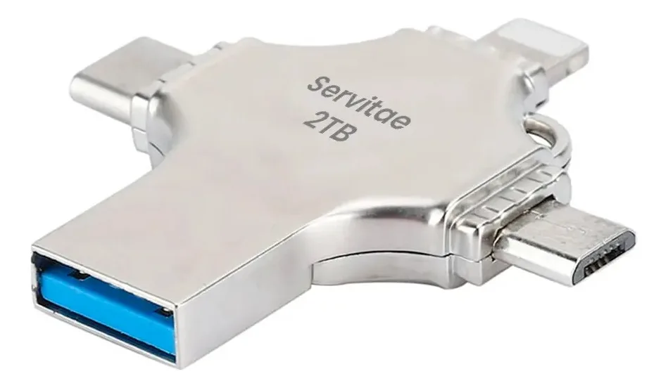 Memoria Otg 4 En 1 iPhone Android iPad Pc Usb-c Lighting 2tb - Image 7