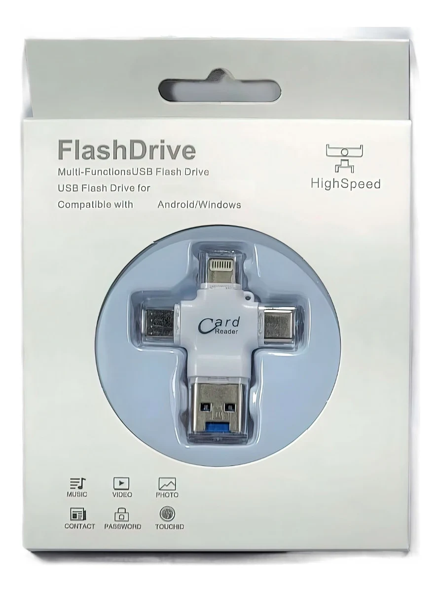 Memoria 1tb Lightning Android Pc Usb-c Microusb Otg 4 En 1 - Image 2