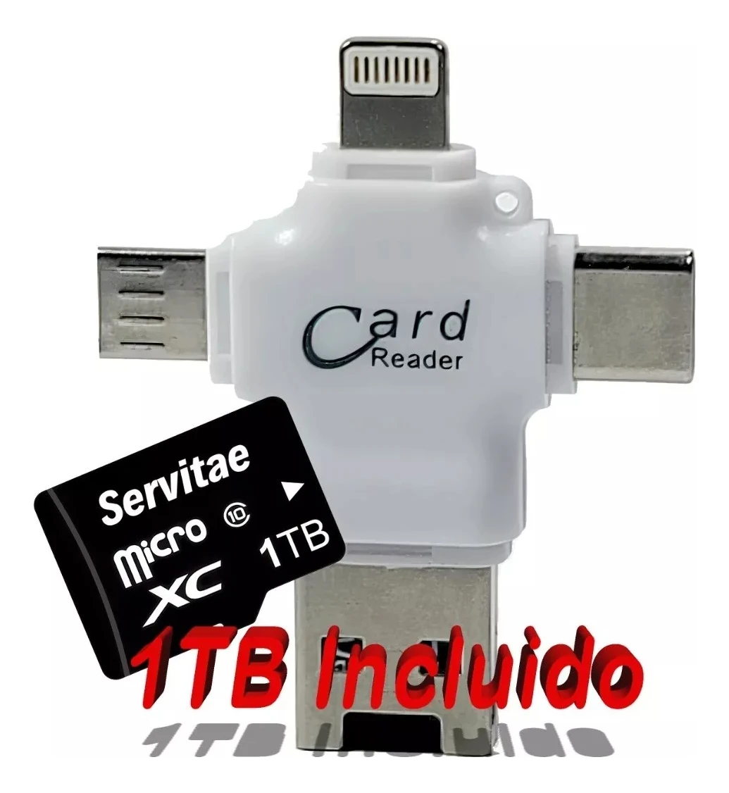 Memoria 1tb Lightning Android Pc Usb-c Microusb Otg 4 En 1 - Image 4