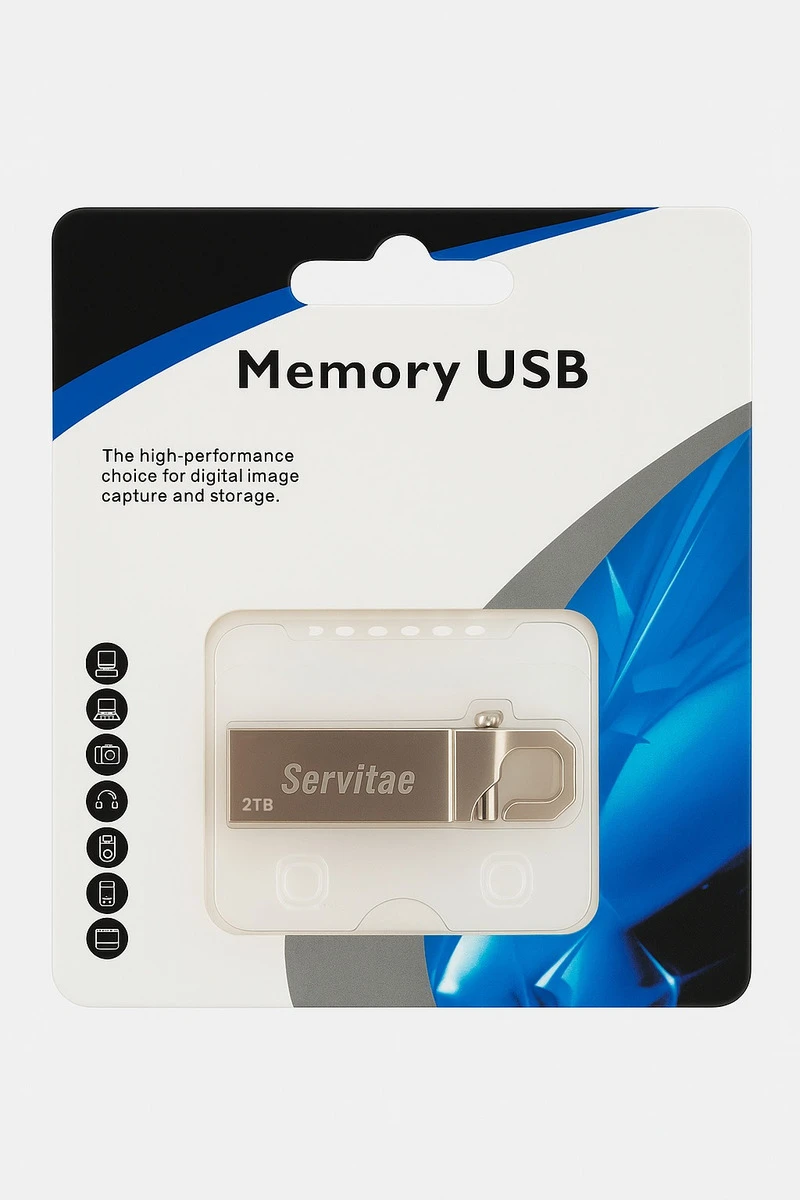 X2 Memorias Usb 2tb Disco 2 Tera Flash Drive Con Llaveros - Image 2
