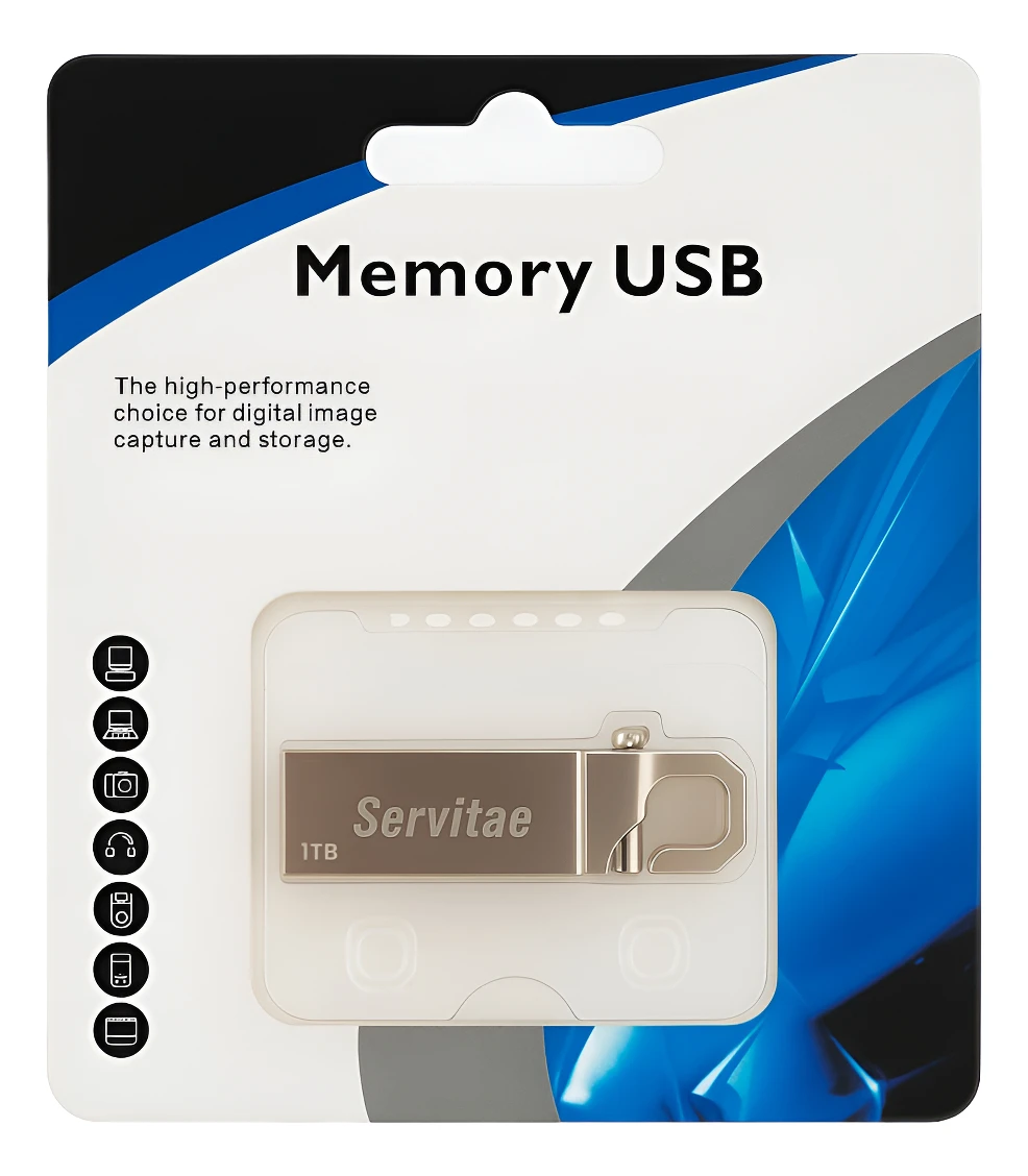 X2 Memorias Usb 1tb Disco 1 Tera Flash Drive Con Llaveros - Image 2