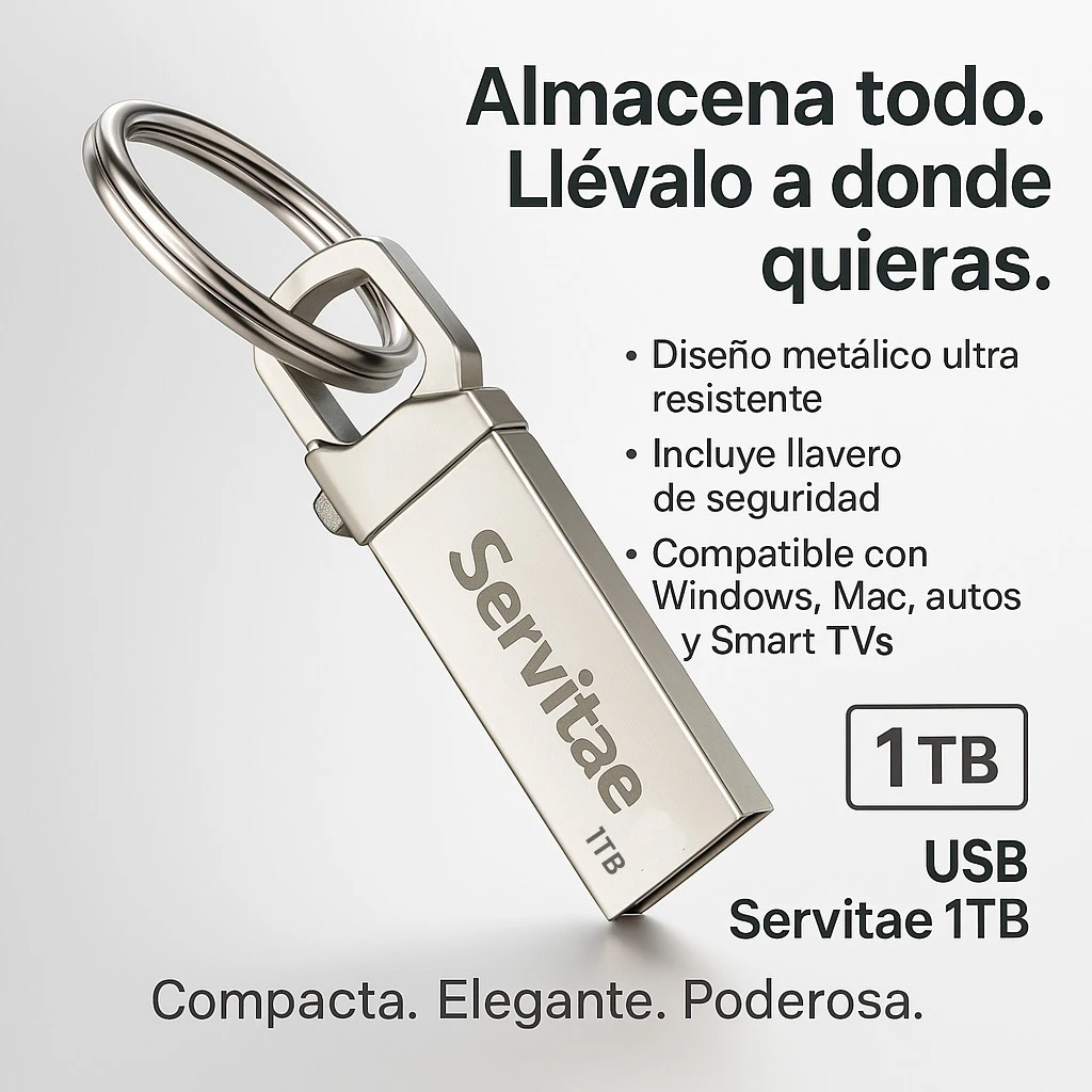 X2 Memorias Usb 1tb Disco 1 Tera Flash Drive Con Llaveros - Image 6
