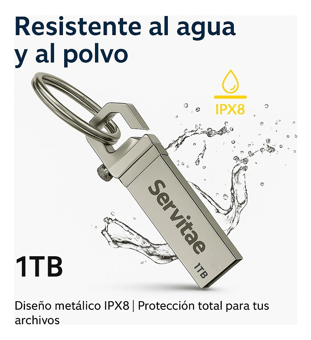 X2 Memorias Usb 1tb Disco 1 Tera Flash Drive Con Llaveros - Image 7