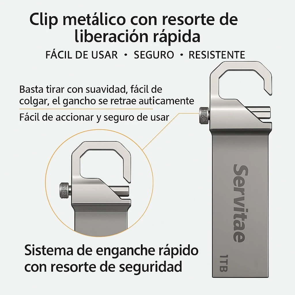 X2 Memorias Usb 1tb Disco 1 Tera Flash Drive Con Llaveros - Image 8