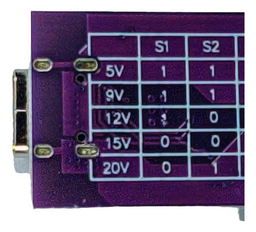 Selector De Voltaje Usb-c De 5v-20v Eliminador Cel - Image 2
