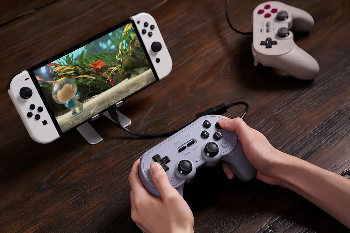 8bitdo Pro 2 Wired Controller For Switch Windows Steam Deck & Raspberry Pi Gray Edition - Image 7