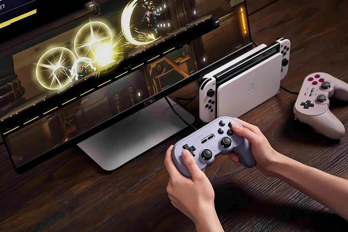 8bitdo Pro 2 Wired Controller For Switch Windows Steam Deck & Raspberry Pi Gray Edition - Image 10