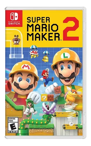 Carátula del juego físico Super Mario Maker 2 para Nintendo Switch, crea y comparte tus propios niveles de Mario