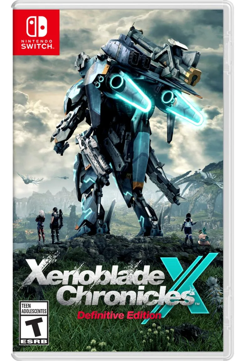 Portada de Xenoblade Chronicles X Definitive Edition para Nintendo Switch, edición física con arte del juego