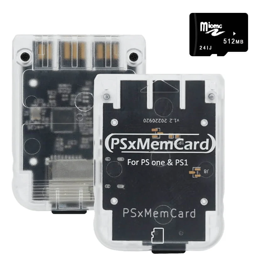 Tarjeta de memoria compatible con PS One y PS1, modelo PsxMemCard Gen2, ideal para guardar y respaldar tus partidas