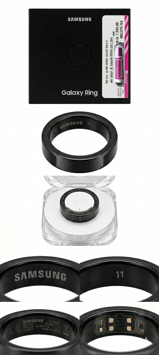 Anillo Samsung Galaxy Smart Negro Size 11 Titanium - Image 6