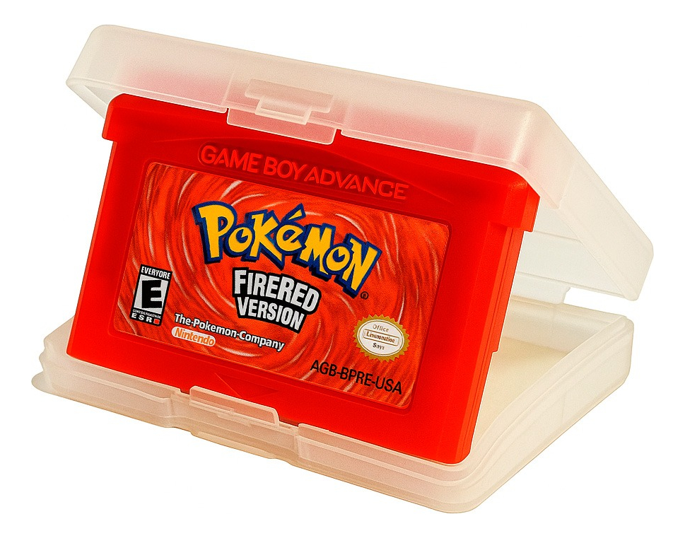 CON Pokémon Fire Red Gba Juego Físico En Caja Con Protección - imagen 8