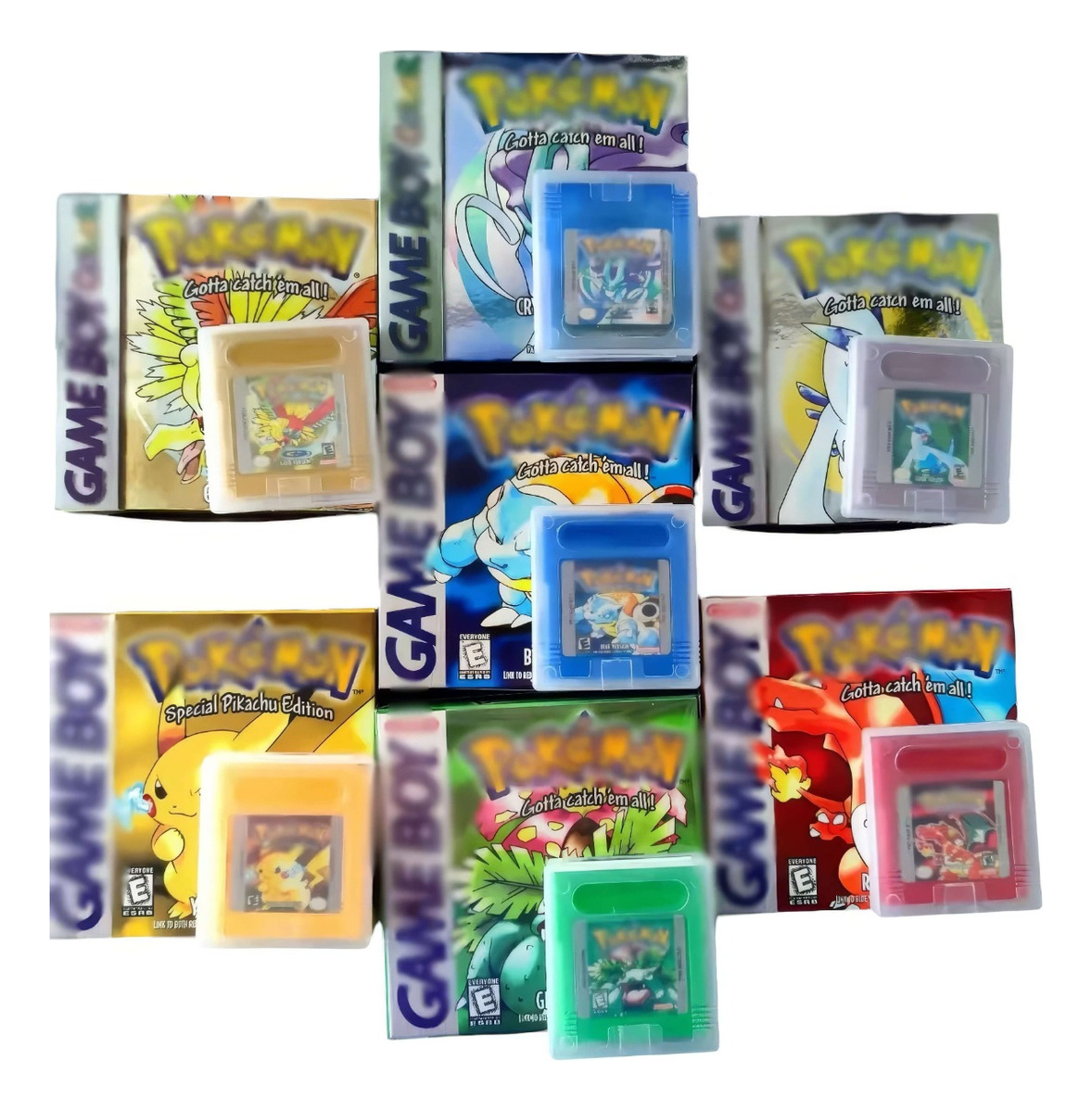 Complet Colección Completa Pokémon Game Boy En Caja Con Acrílico - imagen 2