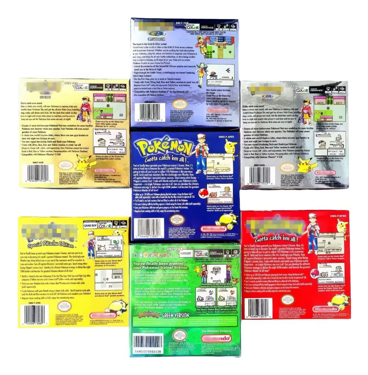 Complet Colección Completa Pokémon Game Boy En Caja Con Acrílico - imagen 5