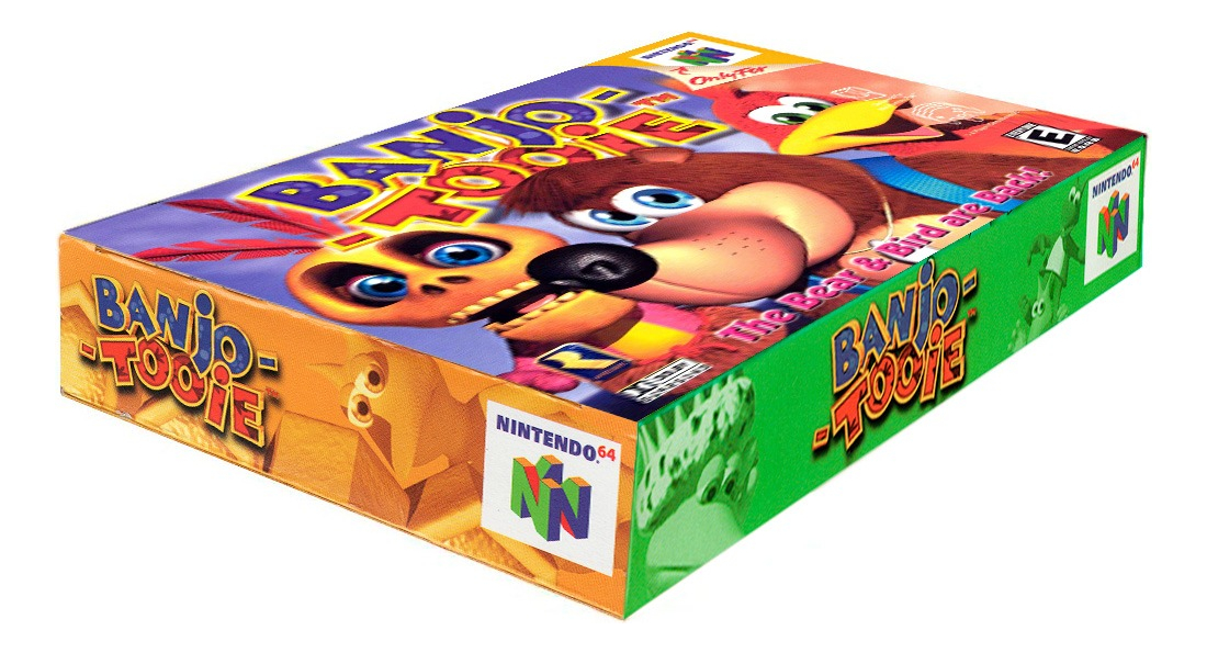CON Banjo Tooie N64 Físico En Caja Con Manual Caja De Acrílico - imagen 2