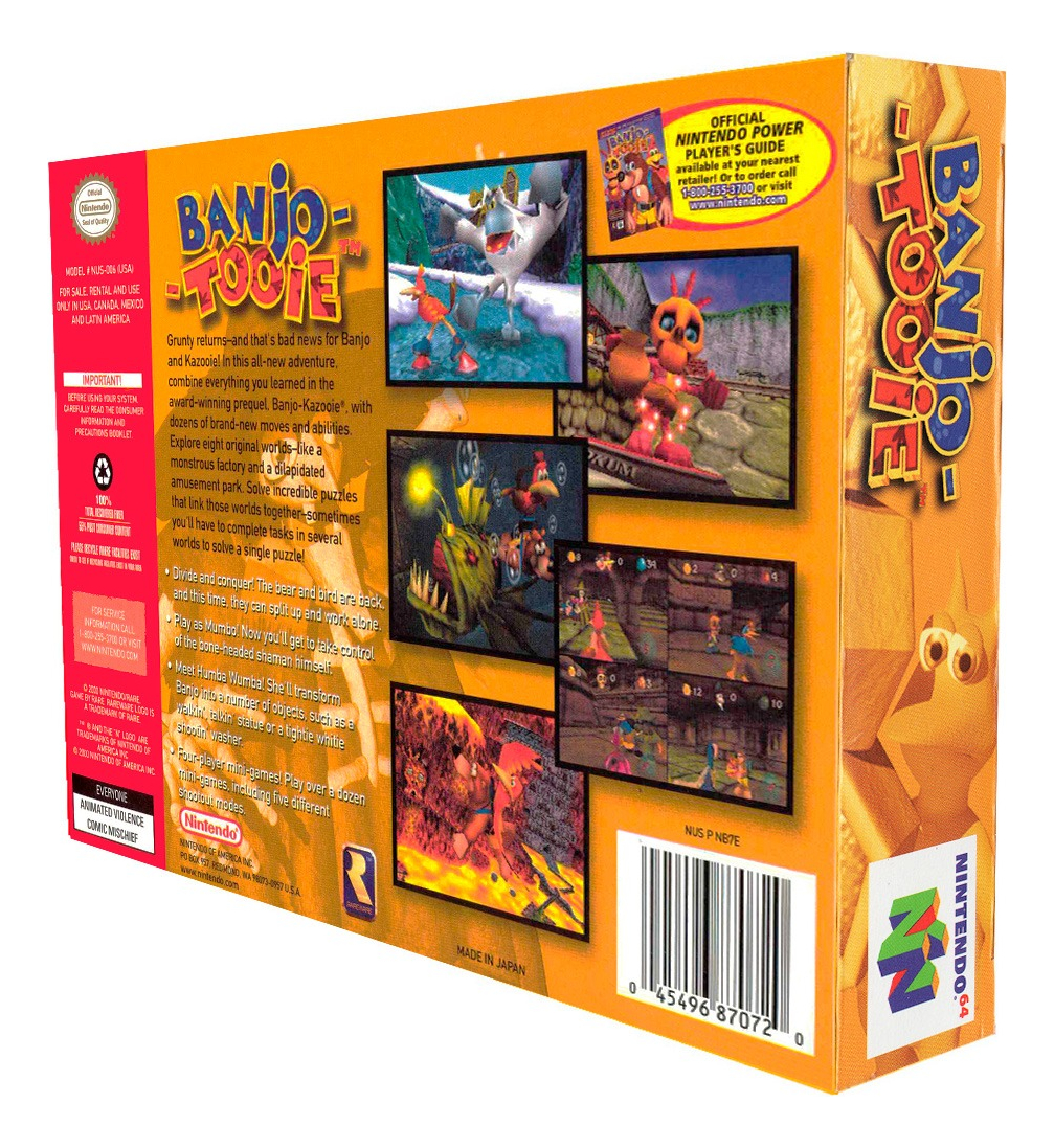 CON Banjo Tooie N64 Físico En Caja Con Manual Caja De Acrílico - imagen 4