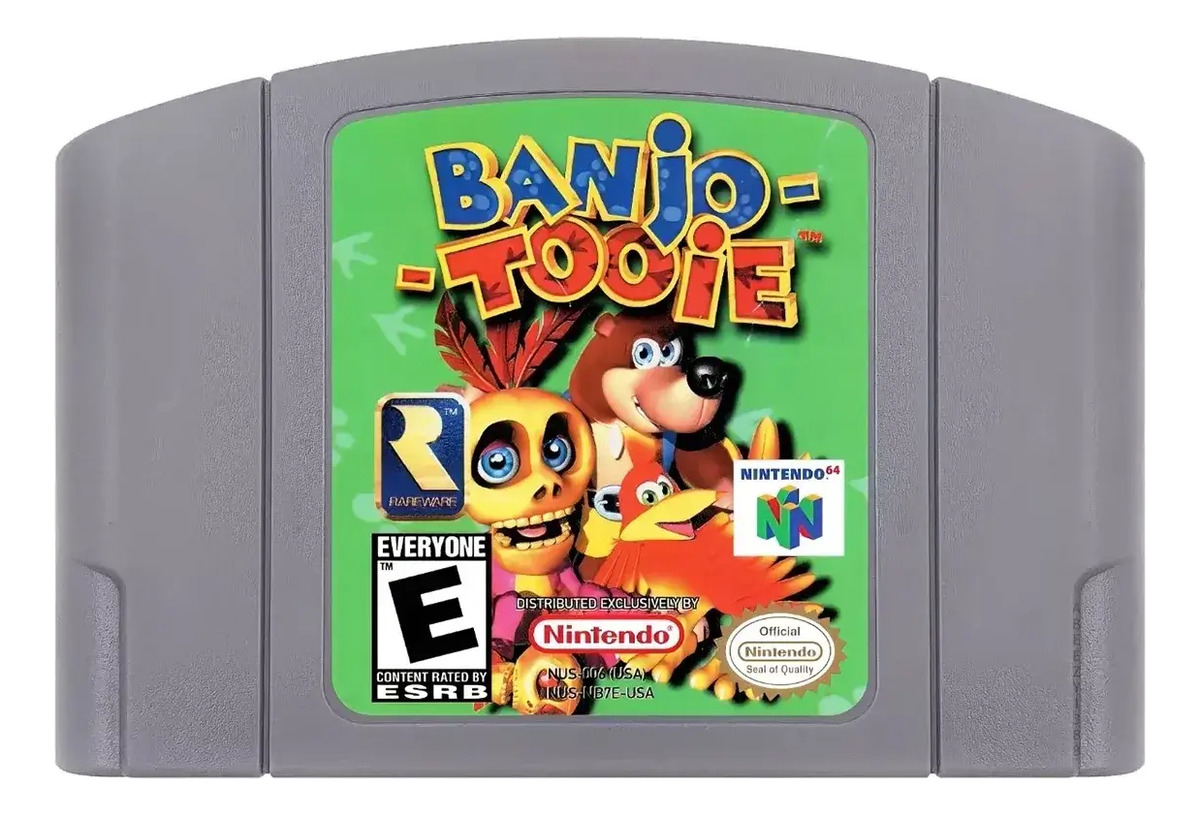 CON Banjo Tooie N64 Físico En Caja Con Manual Caja De Acrílico - imagen 6