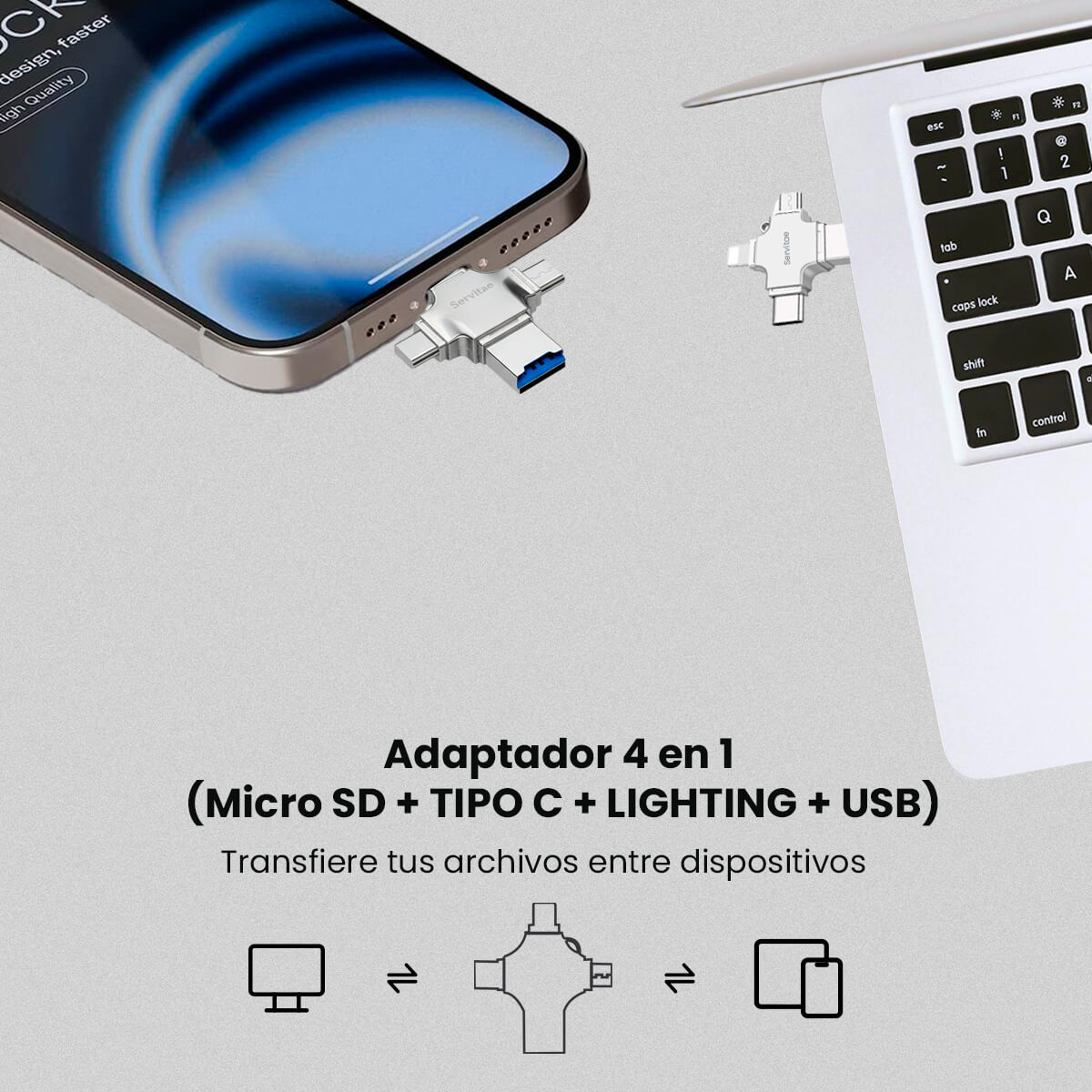 Memoria 1tb Lightning Android Pc Usb-c Ios Microusb 1 Tera - imagen 5