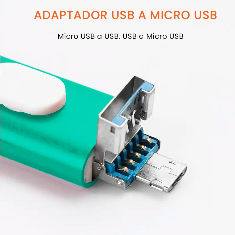 Memoria Usb 3 En 1 Usb Lightning, Android, Pc 1 Tera 1tb - imagen 6