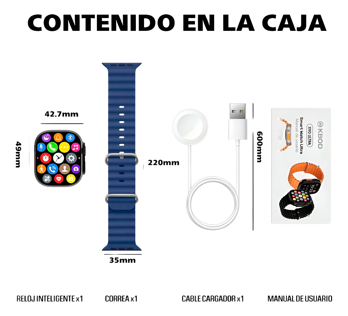 Smartwatch X90 personalización