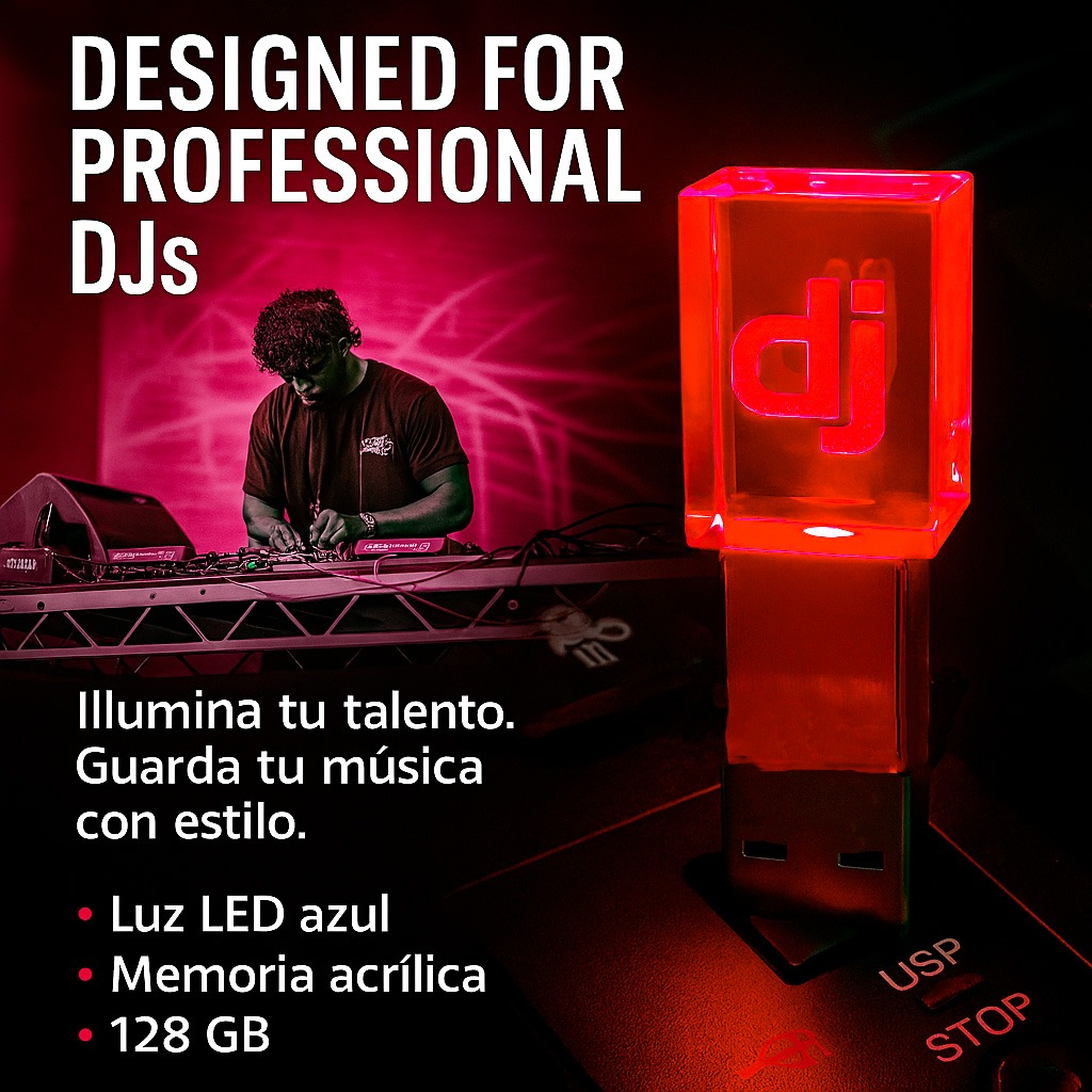 Servitae Pioneer Dj Memoria Usb 128gb Cristal Varios Colores Servitae - imagen 2