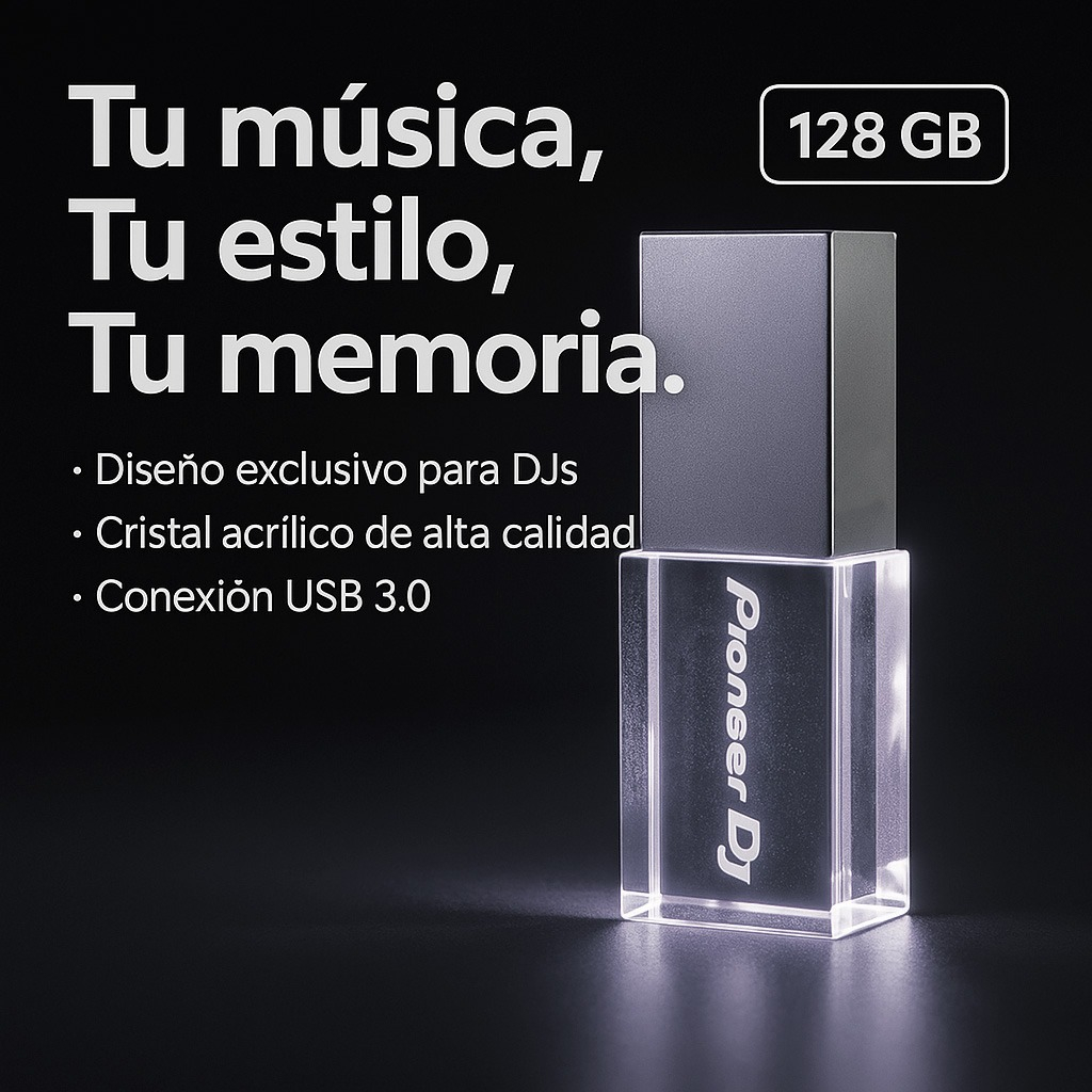 Servitae Pioneer Dj Memoria Usb 128gb Cristal Varios Colores Servitae - imagen 3
